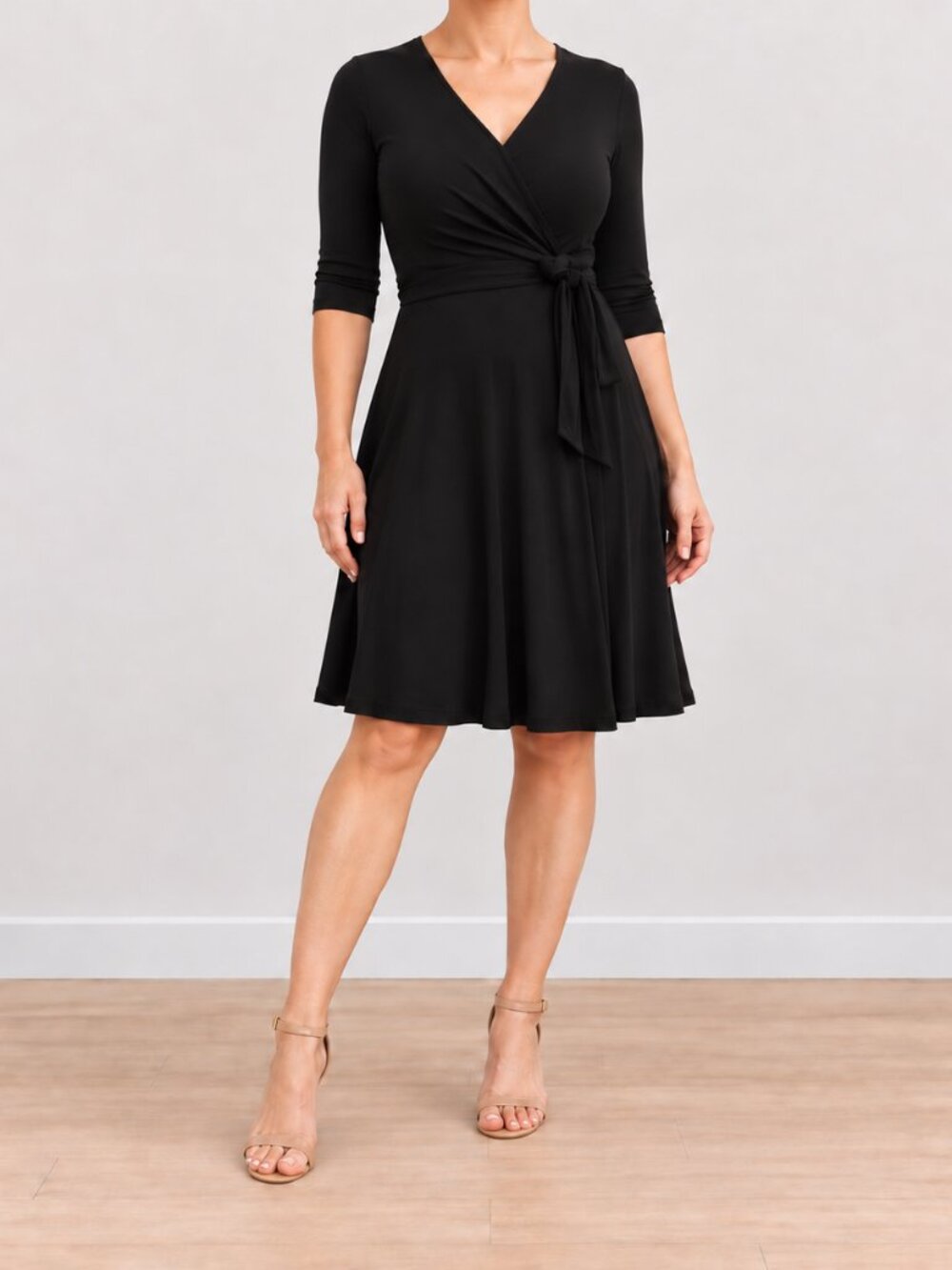 By Samantha Melbourne, Little Black Wrap Dress, Size AUS 6 / Approx. CDN 2